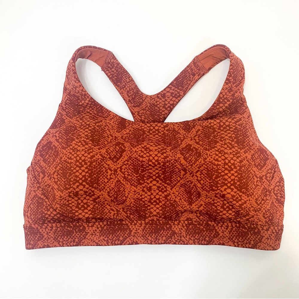 Athleta orange Ultimate Bra, D-DD+, size medium